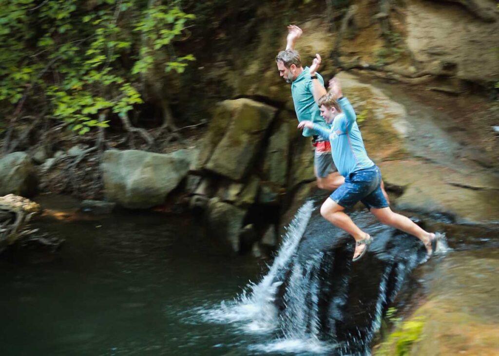 Matt McCoy - Jumping off waterfall